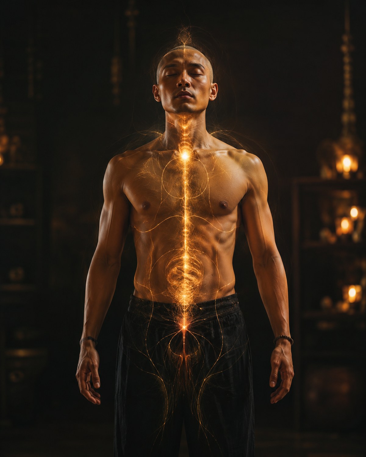 Golden energy anatomy of the invisible body