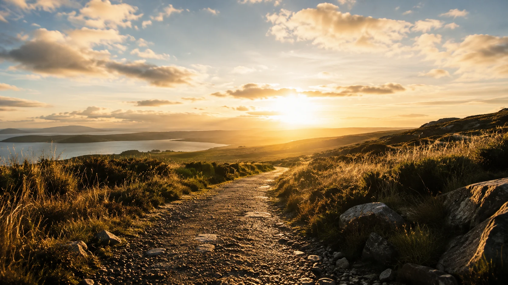 A broad path through a changing landscape representing the Nine Realms