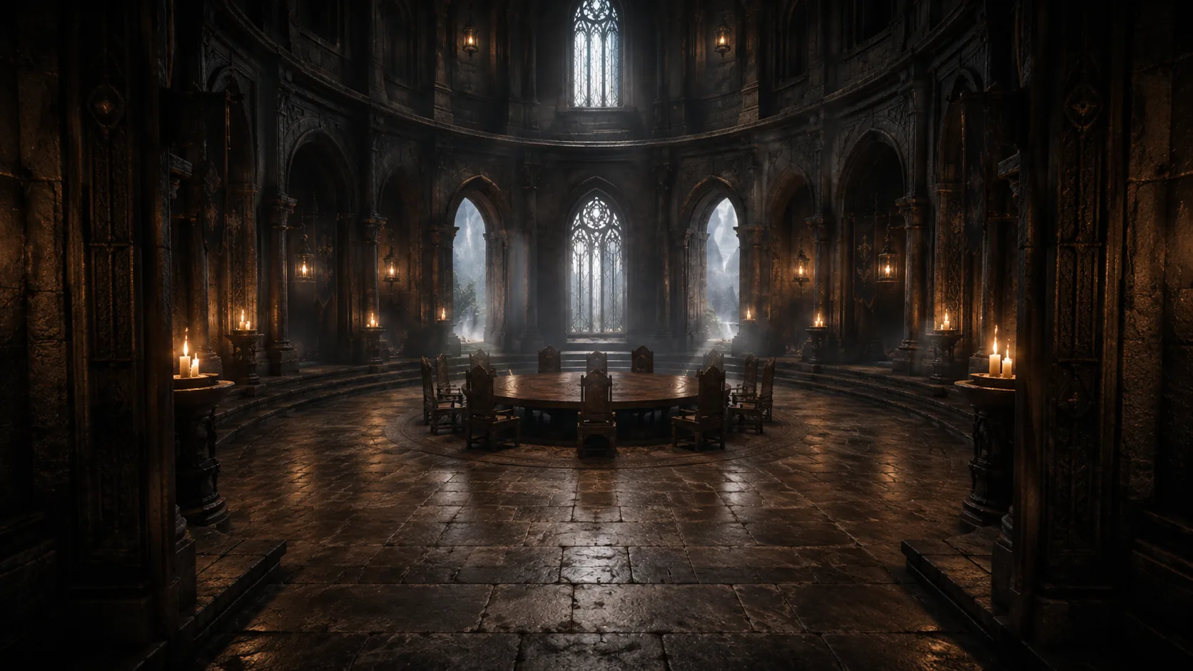 The doors to the Council Chamber