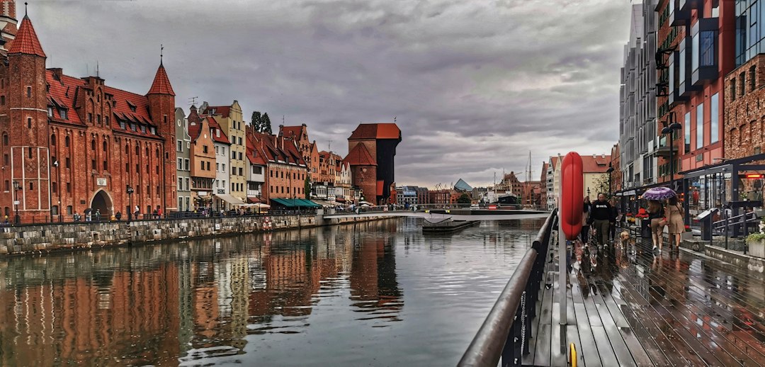 Gdańsk waterfront in Poland