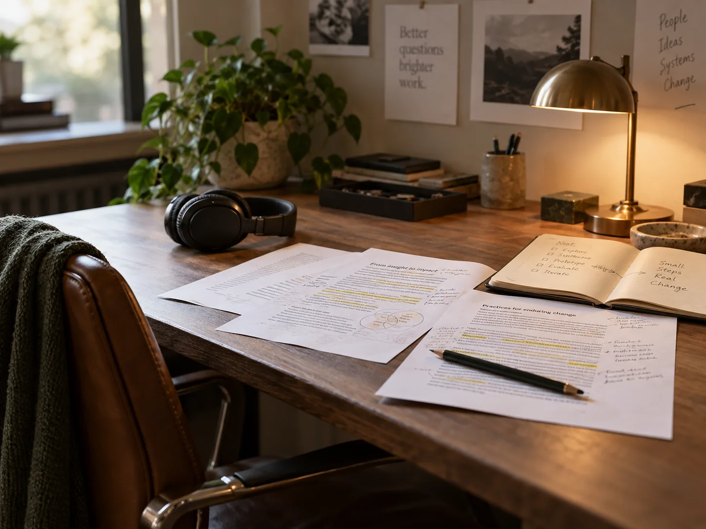 Training notes and working materials